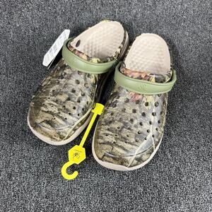 Joybees Mossy Oak Camo camouflage slip on clogs Mens 11 Women 13 NEW